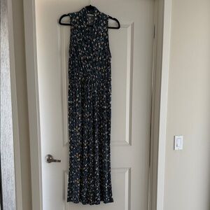 Beacon Blue Floral Patterned Garment